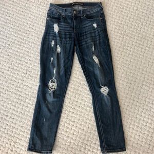 Express Distressed Mia Cropped Jeggings
